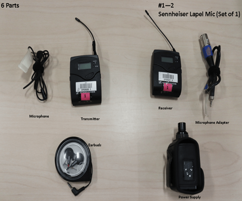 Sennheiser & Azden Lapel Mic #1, #2